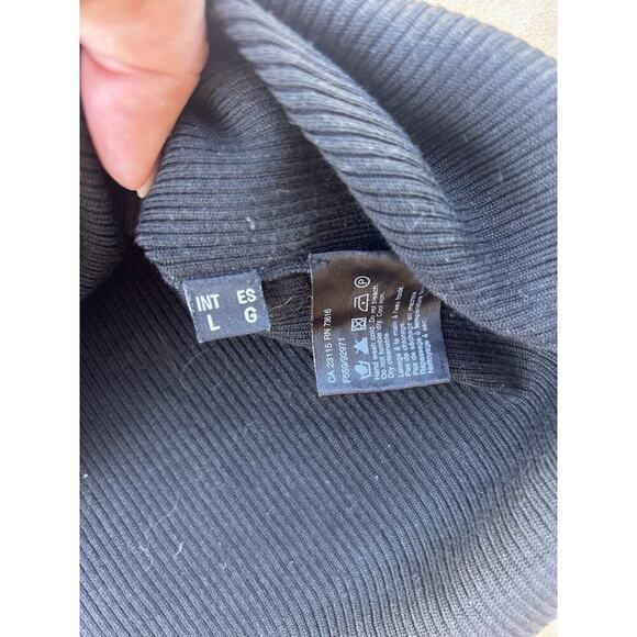 Boss Hugo Boss Womens Button Fornt V Neck Cardigan Sweater Black Size Large - Picture 3 of 5